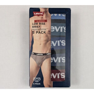 Levi's Low Rise Briefs 5 Pack XL Black Underwear Brief